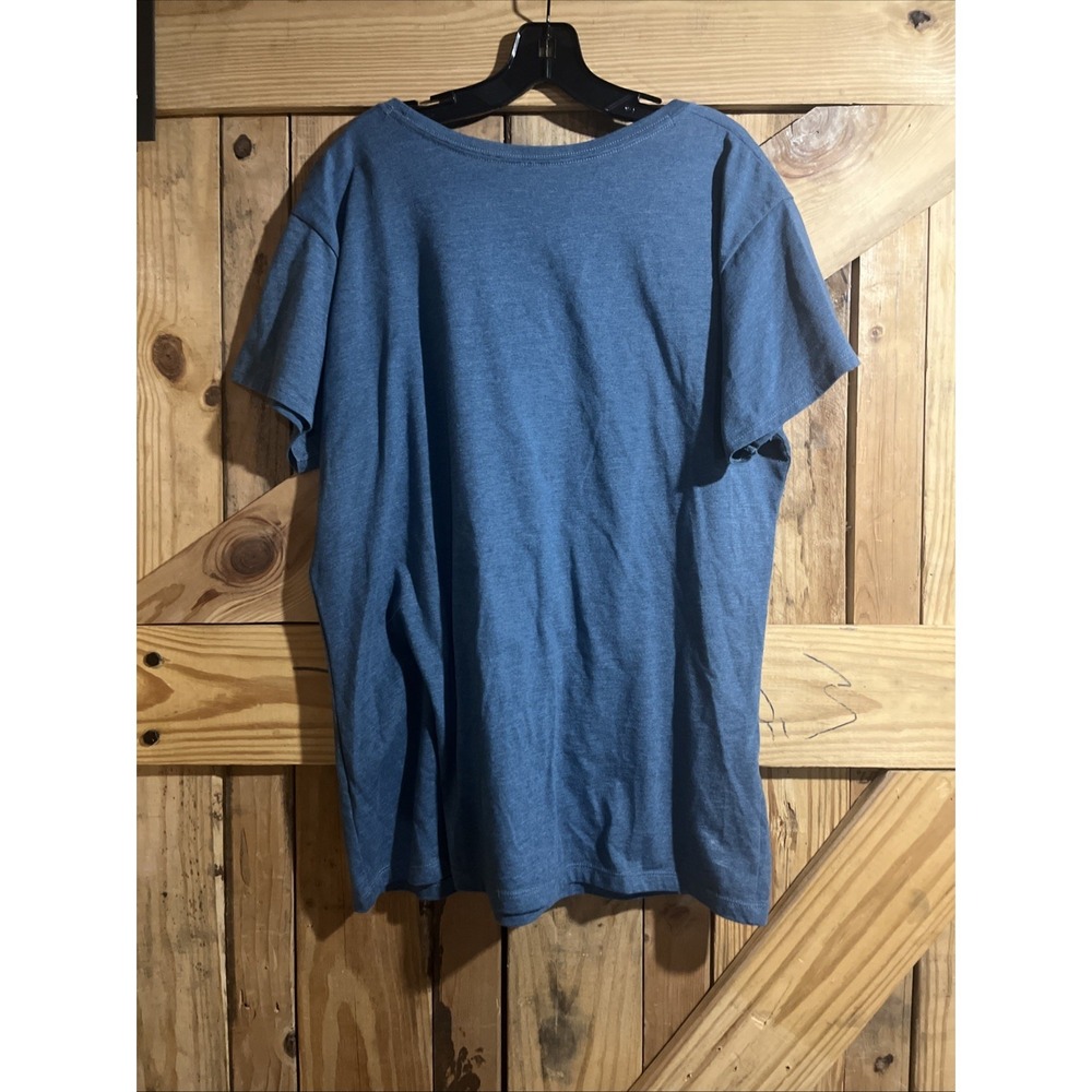 ARIAT Women's Bronc Betty T-Shirt, Steel Blue Heather - Picture 5 of 7